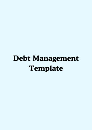 Debt Management Planner