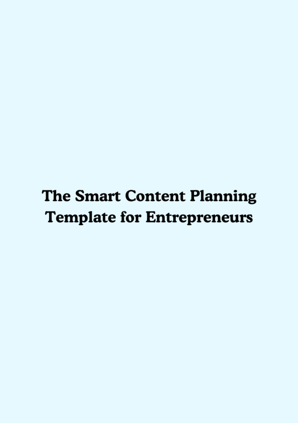 Content Planner
