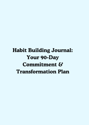 Habit Tracker Planner