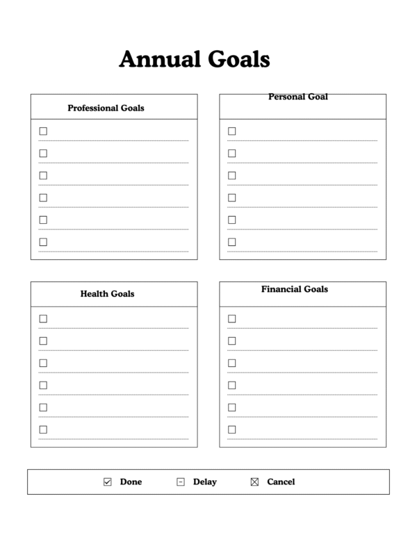 The Complete Annual Planner – Yearly, Monthly & Weekly Template - Image 3